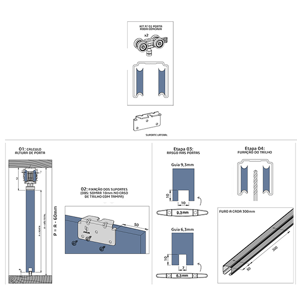 Kit JP700 U10 Lateral RJ - Diehl